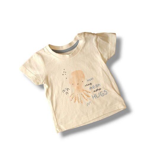 Matalan Octopus T-Shirt 0-3 Months