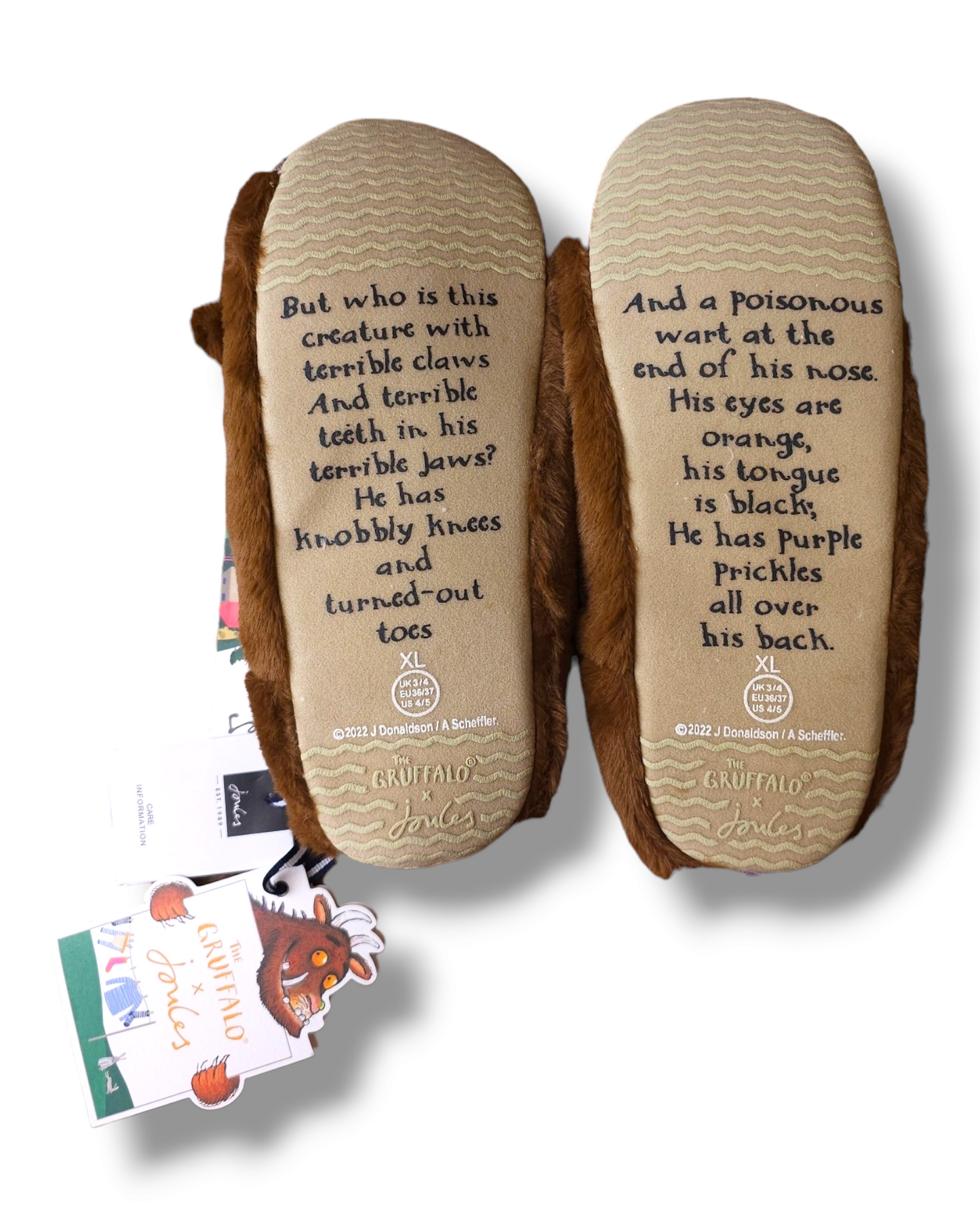 Joules Gruffalo Slippers UK 12-13 Junior, UK 1-2 Junior, UK 3-4 Junior