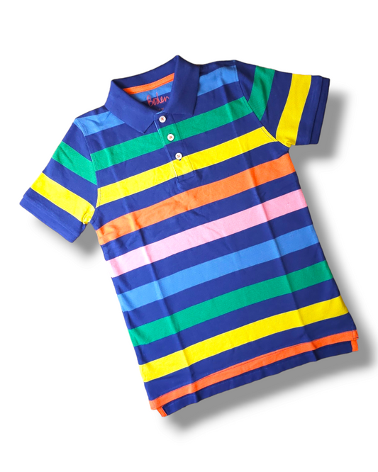 Boden Striped Polo Shirt 2-3 Years, 3-4 Years, 4-5 Years, 5-6 Years, 6-7 Years, 7-8 Years