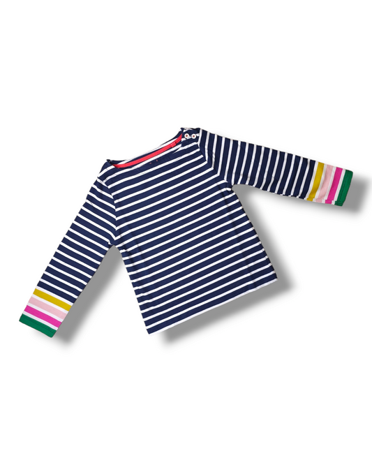 Boden Striped Rainbow Sleeve Breton Top 2-3 Years, 3-4 Years, 4-5 Years, 5-6 Years, 6-7 Years, 7-8 Years, 8-9 Years, 9-10 Years