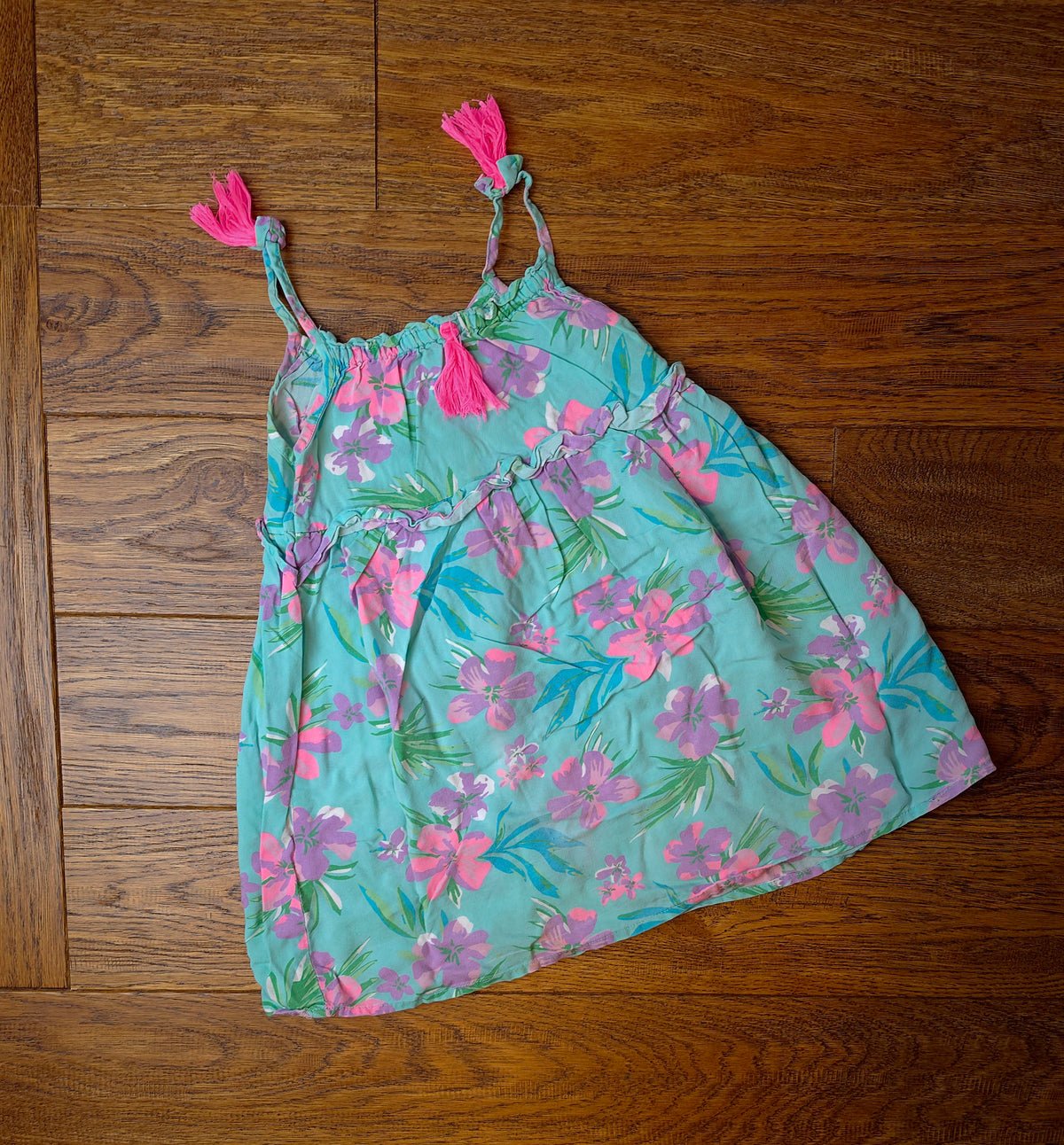 Pep&Co Floral Tassel Dress 2-3 Years R.
