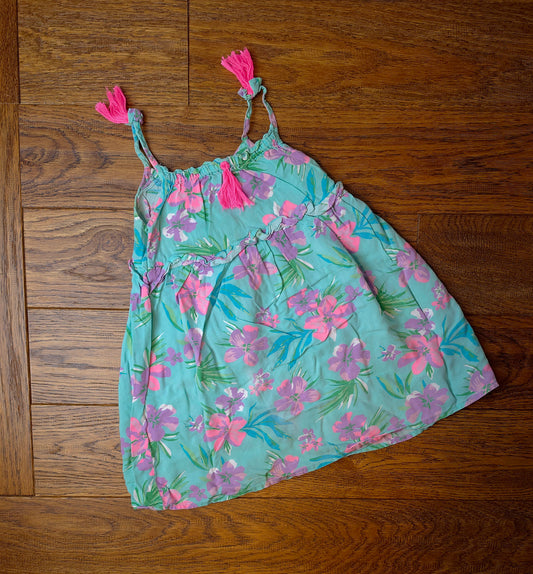 Pep&Co Floral Tassel Dress 2-3 Years R.