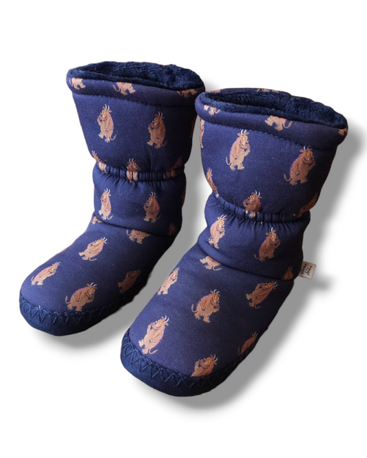 Joules Fleece Lined Gruffalo Slippers UK 12-13 Junior, UK 1-2 Junior