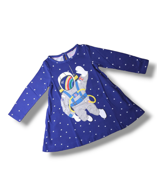 Boden Astronaut Applique Space Dress 2-3 Years, 3-4 Years, 4-5 Years, 5-6 Years, 6-7 Years, 7-8 Years, 8-9 Years