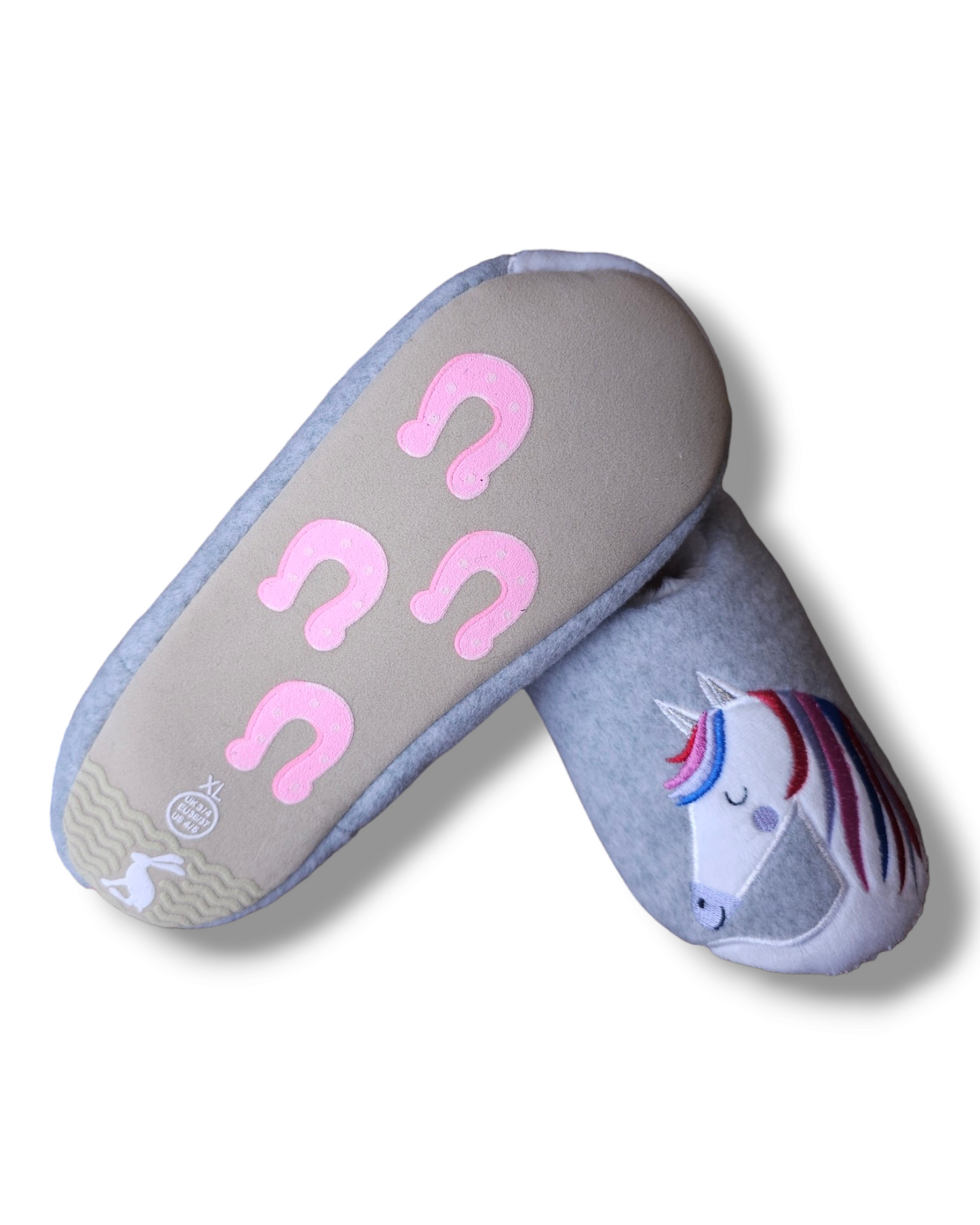 Joules Rainbow Horse Slippers UK 3-4 Junior